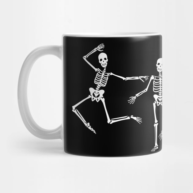 Halloween Dancing Skeletons by uncommontee